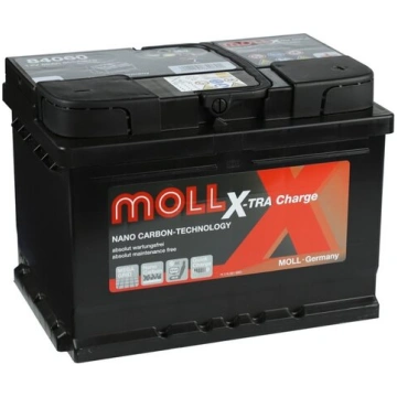 MOLL X-Tra Charge 60AH 600A 12V akumulators