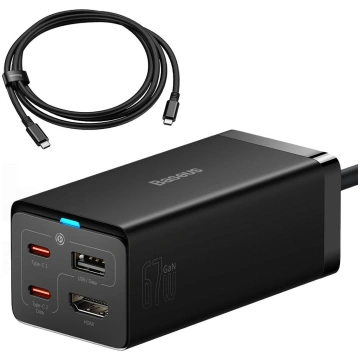 Baseus GaN5 Pro wall charger 2xUSB-C + USB + HDMI 