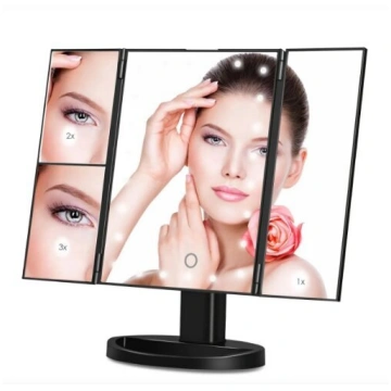 Kosmētiskais spogulis ar LED apgaismojumu, palieli
