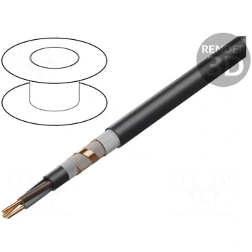 Wire | NYCY | 3x2.5mm2 | wire | Cu | PVC | black |