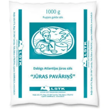 Sāls rupjais Jūras PAVĀRIŅŠ, 1kg Pavāriņš