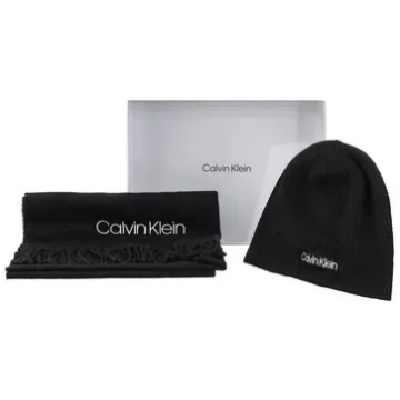 Calvin Klein Basic Wool Beanie+Scarf CK Black K50K