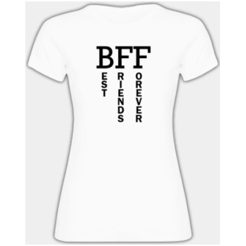 Sieviešu t-krekls 'BFF - Best Friends Forever