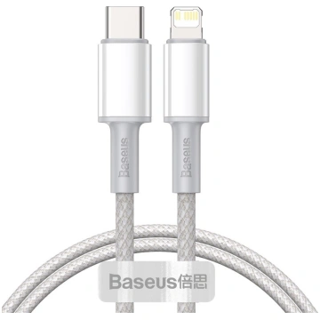 Vads Baseus, Apple Lightning/USB-C, 100 cm, balta 