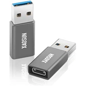 XAOSUN 10 Gbps USB to USB C Adapter, 100 W Type A 