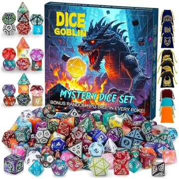 QMAY Mystery Dice 9 daudzstūra kauliņu komplekti n