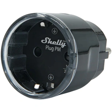 Shelly Plug M Gen3 Matter 13A smart socket, black 