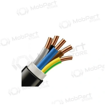 Strāvas kabelis CYKY 5x10 mm² vara PVC 450/750V