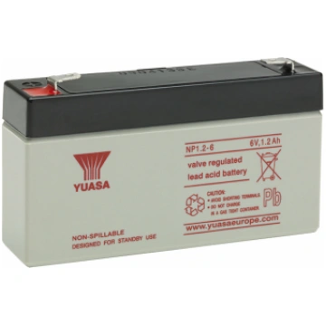 Akumulators YUASA NP1.2-6, 6V 1.2Ah