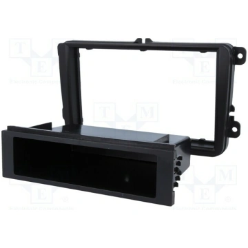 Radio frame; Seat,VW,Škoda; 2 DIN; black | RAM-40.