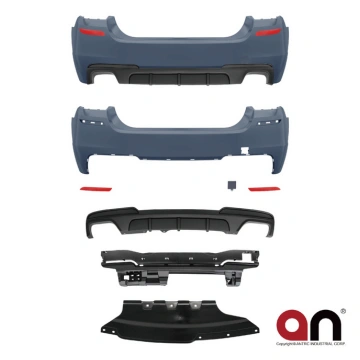 BMW 5 F10 Rear Bumper with Diffuser MTUNING BUMBM0