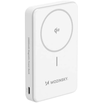 Qi2 10000mAh magnētiskā powerbanka ar USB-A USB-C 