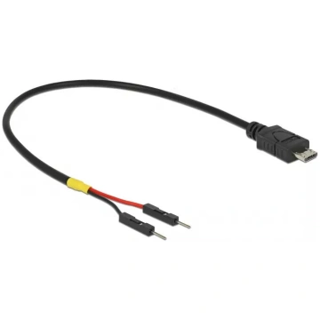 USB kabelis DeLOCK 85407 Mini-USB B 0.2 m Melns