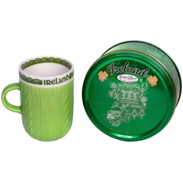 Aran Designed Mug & Irish Shortbread Set Leading I