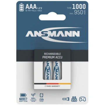 Ansmann NiMH uzlādējama baterija 1000 Micro AAA 95