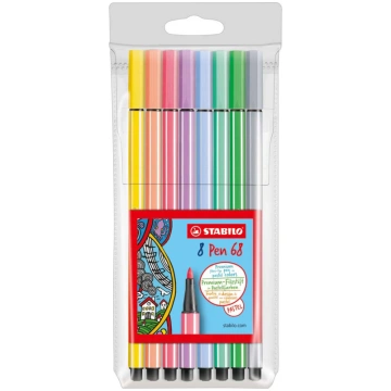 STABILO Pennarello Premium, Pen 68 Pastel, Astucci