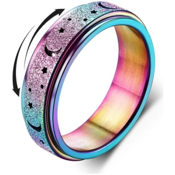 Diamday Anti-Anxiety Spinner gredzeni, rotējoši Fi
