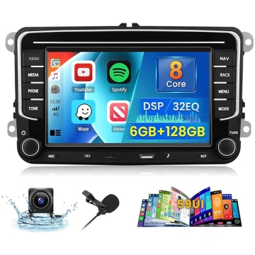 [8 Core 6G + 128G] Inefala auto radio VW Golf Pass