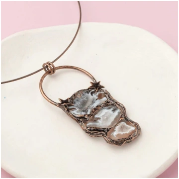 Nautical Shell Cascade Necklace - TMV_PD11 SIA Jew