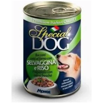 Special Dog - rīsi un medījuma gaļas gabaliņi 400 