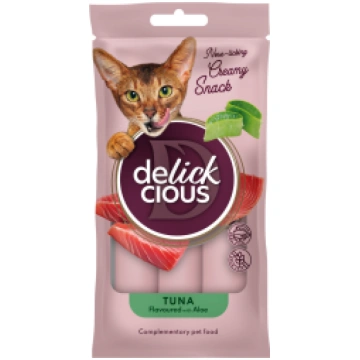 Delickcious krēmīgi gardumi kaķiem ar tunci un alv