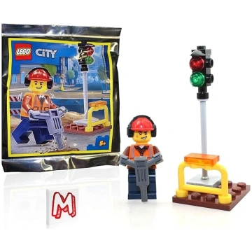 LEGO City Mini figūriņa - konstruktors/būvnieks ar