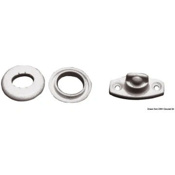 Canopy white nylon knob (10.426.00) Osculati