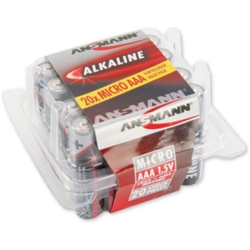 1x20 Ansmann Alkaline Micro AAA LR 03 red-line Box