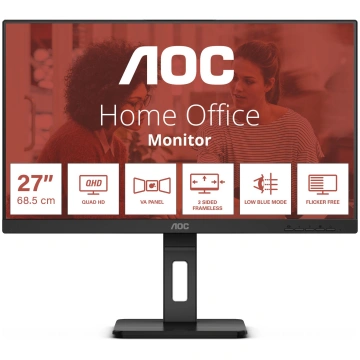 LCD Monitor|AOC|27 "|2560 x 1440 pixels|Quad HD|Na
