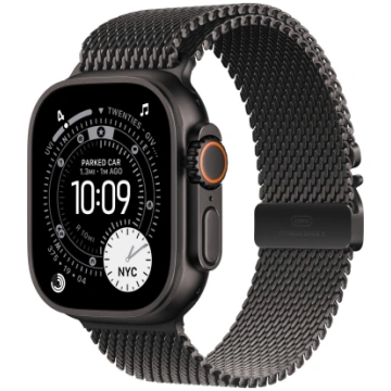 APPLE 49mm Black Titanium Milanese Loop - Large