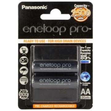 Re-battery: Ni-MH; AA; 1.2V; 2450mAh; ENELOOP PRO;