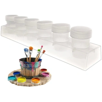 Plastic container 8x3ml for zircons, paints - conn