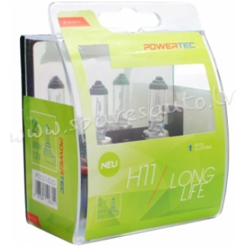 PTZLL11-DUO - H11 POWERTEC Long Life H11 bulb 12V 