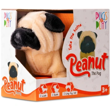 PUGS AT PLAY Staigājošs suns "Peanut" (PAP28)