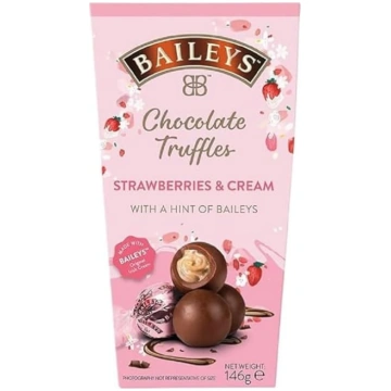 Baileys šokolādes trifeles ar zemeņu un krējuma ga