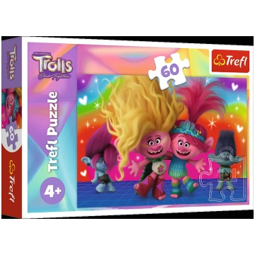 TREFL TREFL TROLLS Puzle Troļļi 3, 60 gab