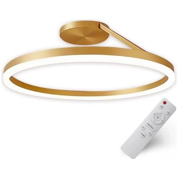 LED griestu gaismeklis plafons 50cm zelts, apaļš, 