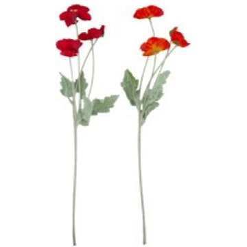 Mākslīgais zieds FLOWERLY "Magone", sarkans vai or