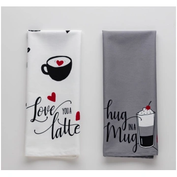 tējas dvieļu komplekts LATTE LOVE | 65848-MIX-ŚCIE