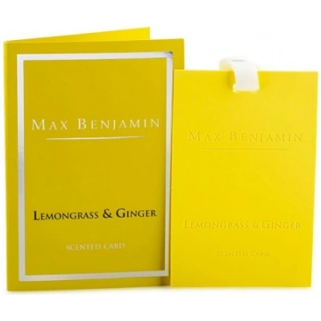 Lemongrass & Ginger Luxury Scented Card - Max Benj