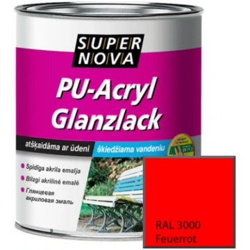 Spīdīga ūdens bāzes akrila emaljas krāsa Super Nov