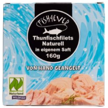 Svītraina tunča fileja savā sulā Fish4Ever
