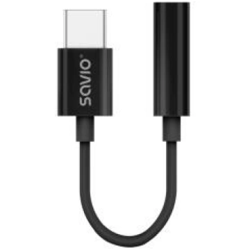 Kabelis Savio USB-C Male - 3,5 mm Female AK-74 (AK