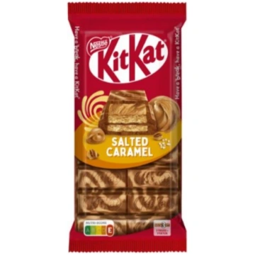 KIT KAT SALTED CARAMEL šokolādes tāfelīte 99g NEST