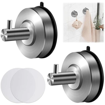 CGBE Pack of 2 Suction Cup Hooks, piesūcekņu āķi,