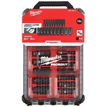 Milwaukee trieciengriežņu komplekts Shockwave 3/8"