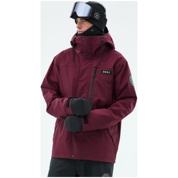 Dope Blizzard Full Zip Ski Jacket Men Burgundy