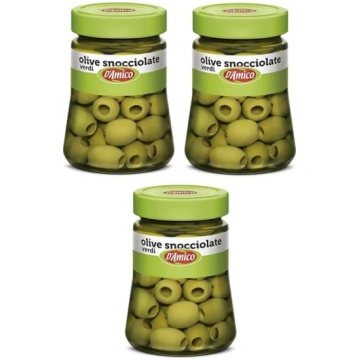 D"Amico Olive Verdi Snocciolate in Salamoia Zaļās 