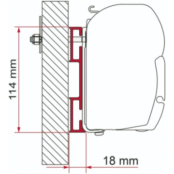 Adapter Fiamma for F45 Camper