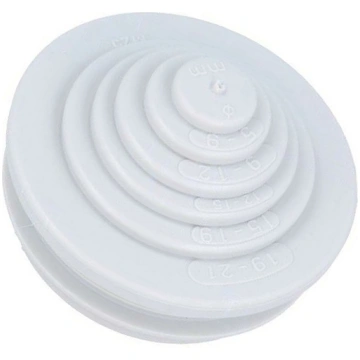 Grommet; elastomer thermoplastic TPE; grey; -35÷60
